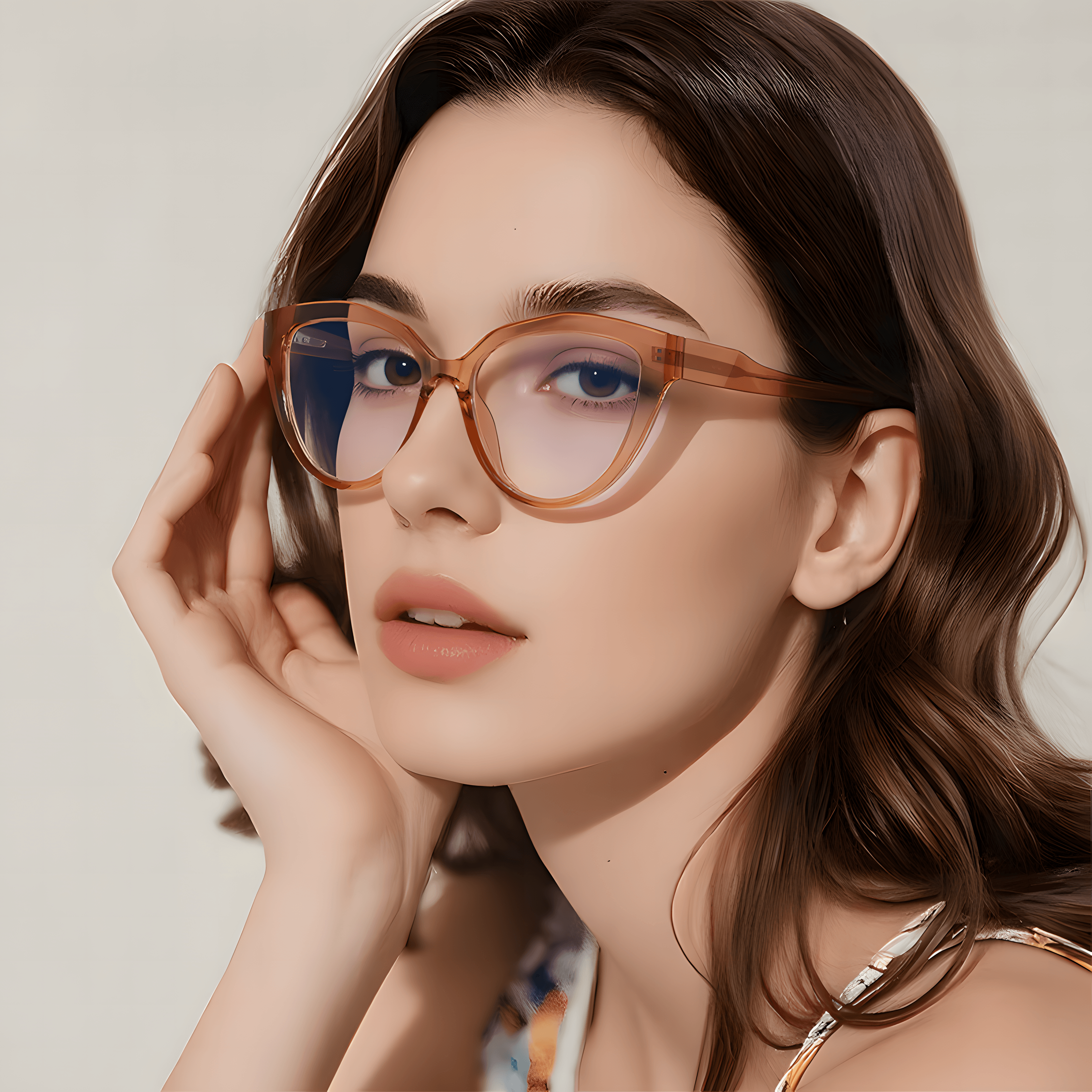 Women's TR90 Square Glasses Frames Secondary image