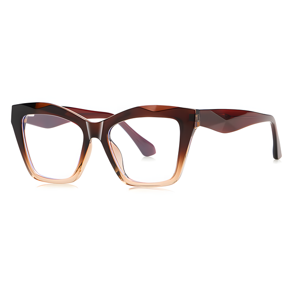 Women's TR90 Cat-Eye Large Frame Eyeglasses