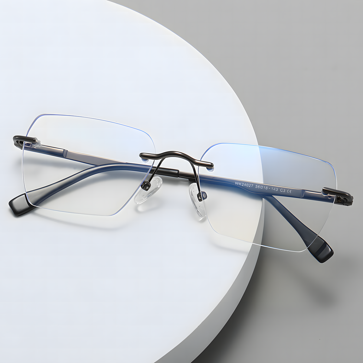 Men's Ultra-Light Rimless Glasses Frames