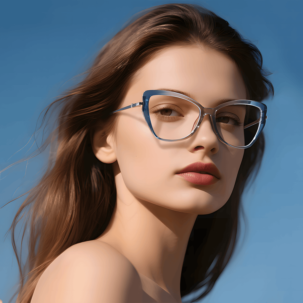 Women's TR90 Irregular Cat-Eye Glasses Frames