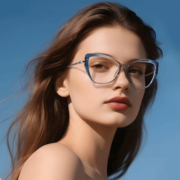 Women's TR90 Irregular Cat-Eye Glasses Frames