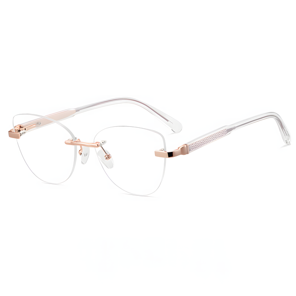 Women's Rimless Prescription Eyeglass Frames