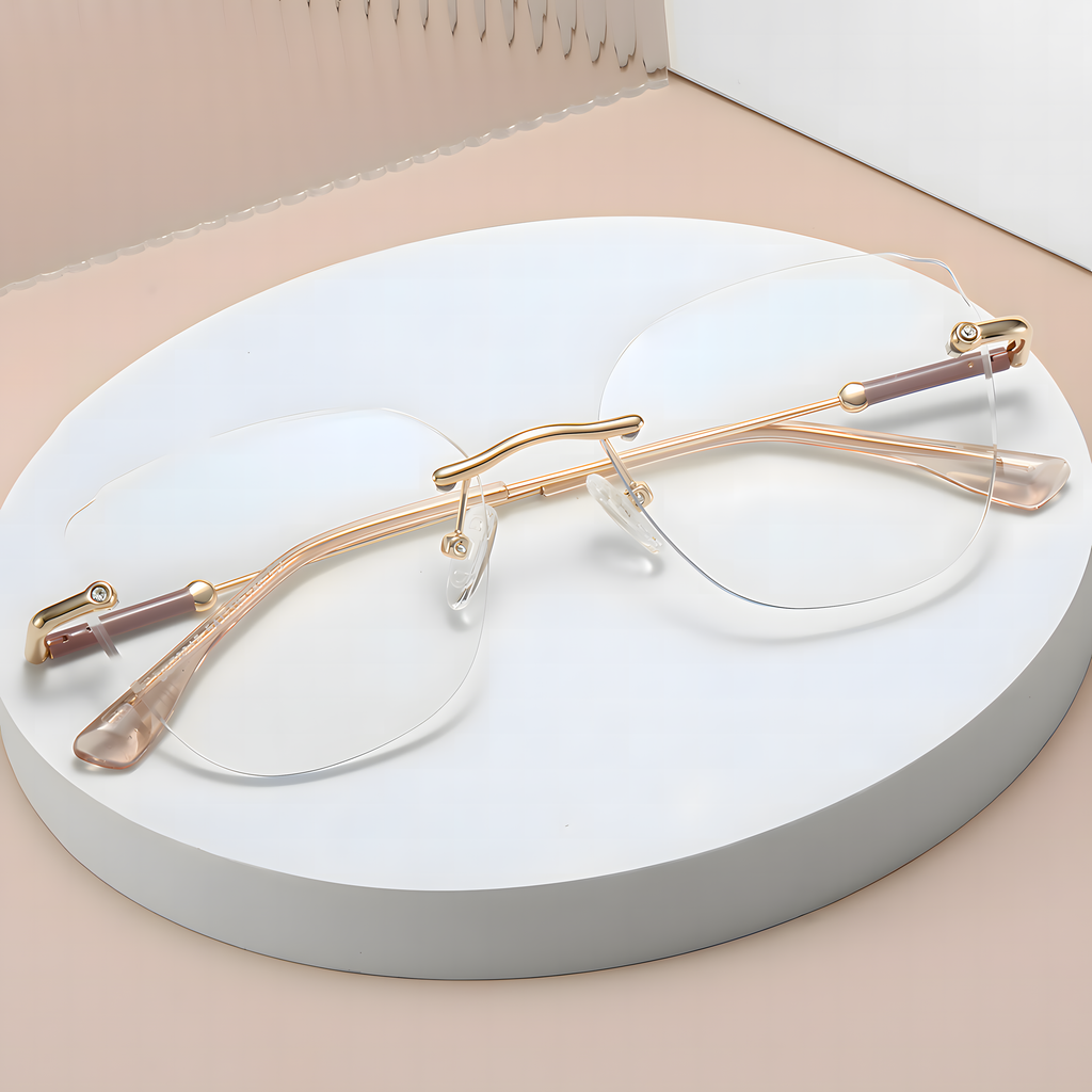 Women's Rimless Optical Glasses Frames