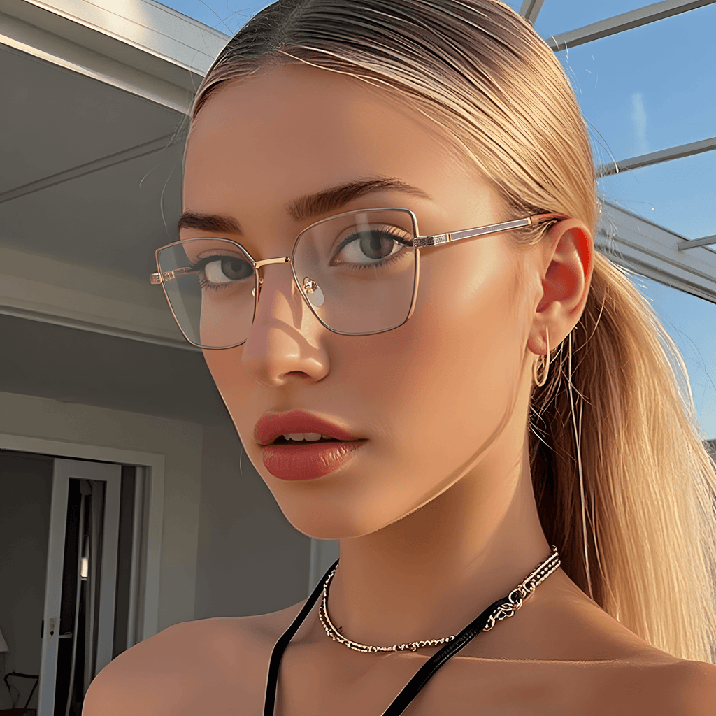 Women's Metal Fashion Glasses Frames