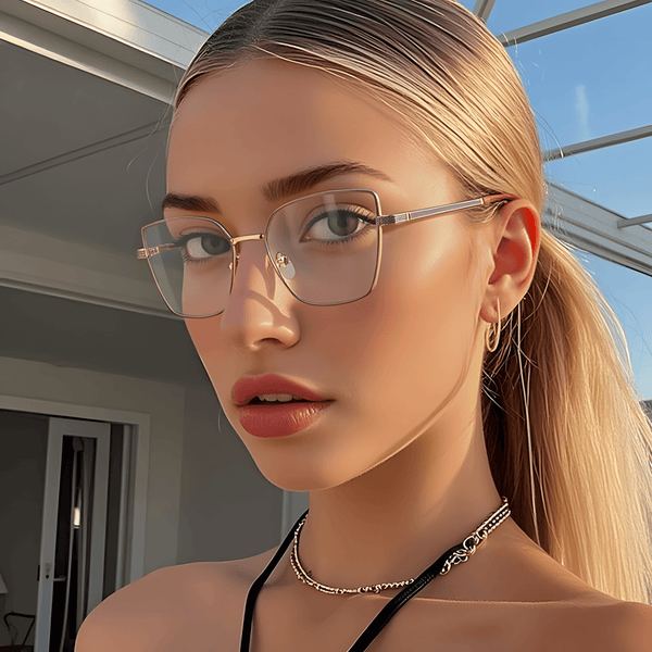 Women's Metal Fashion Glasses Frames