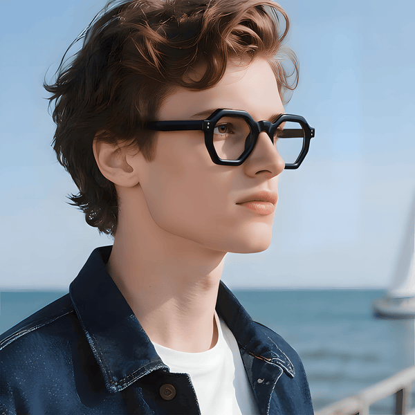 Men's TR90 Hexagon Glasses Frames