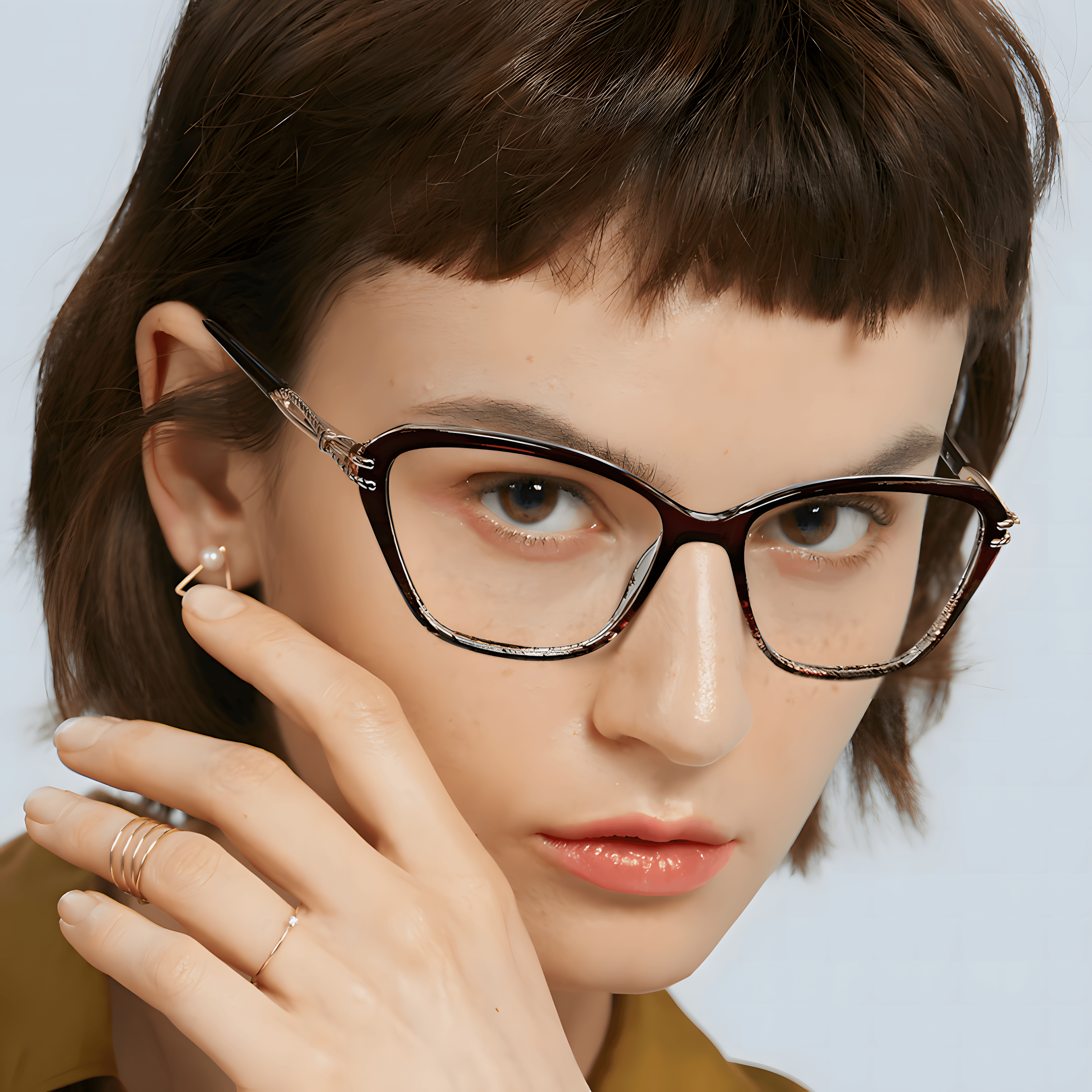 Women's TR90 Fashion Glasses Frames Secondary image