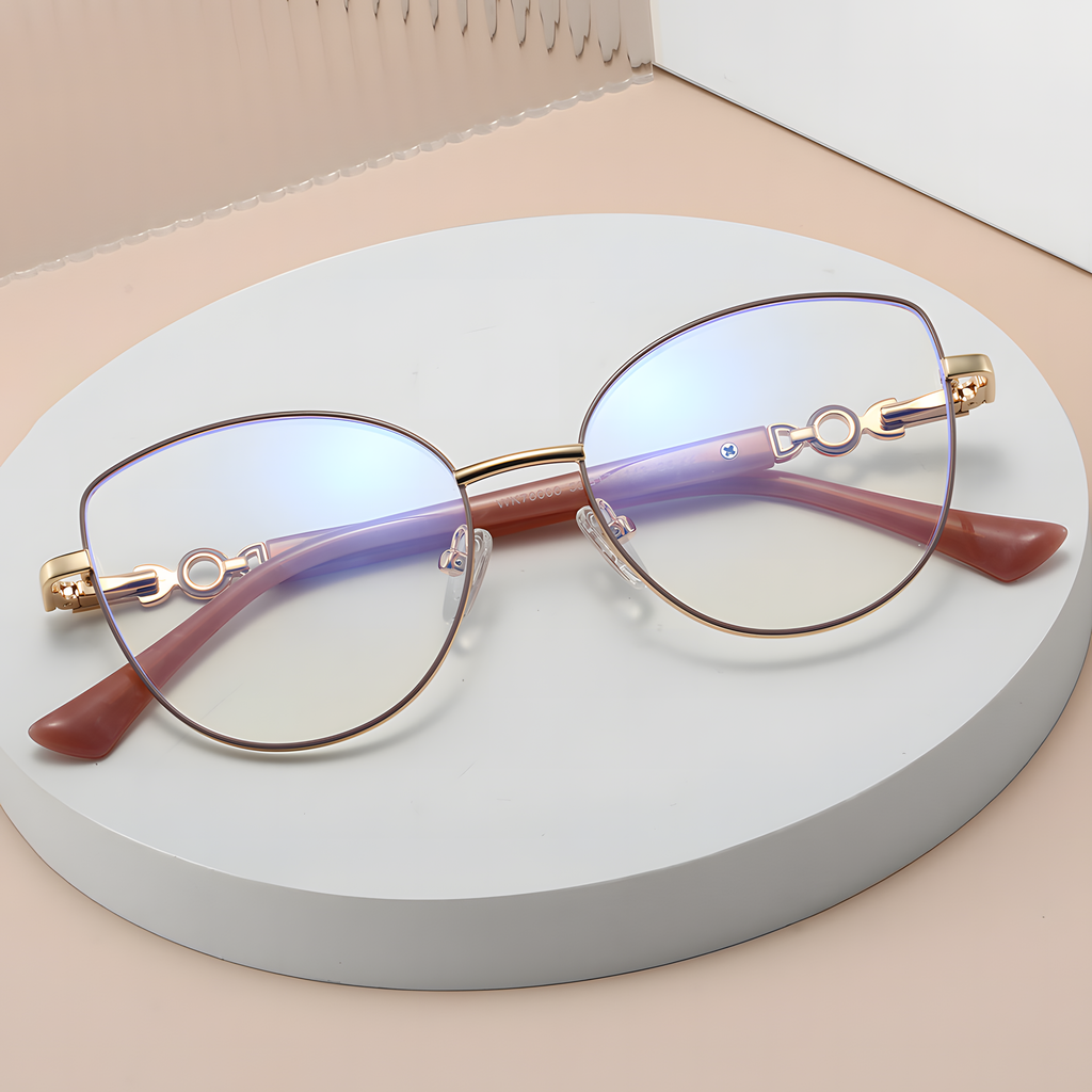 Women's Cat-Eye Metal Glasses Frames