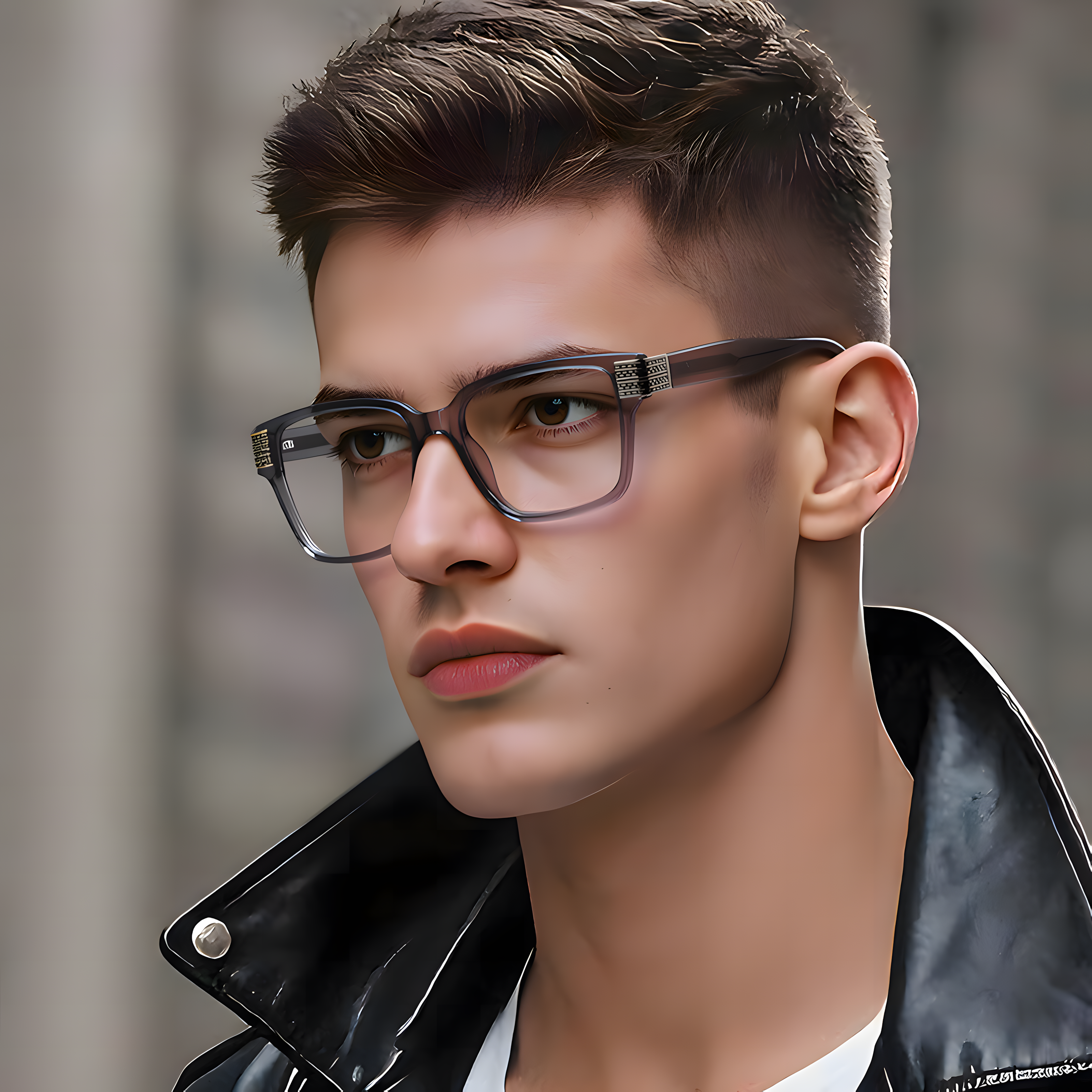 Men's TR90 Square Glasses Frames Secondary image