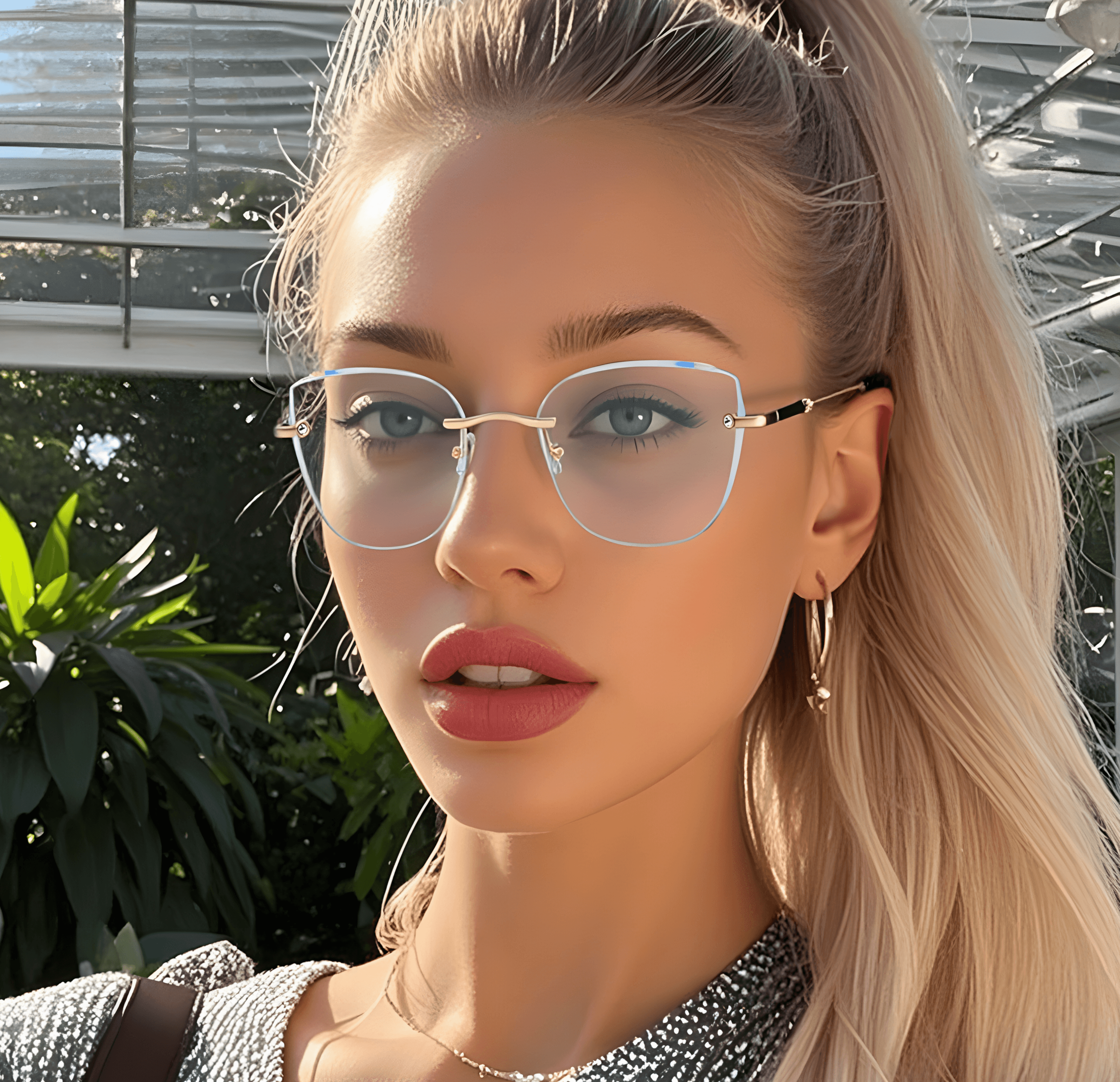 Women's Rimless Optical Glasses Frames Secondary image