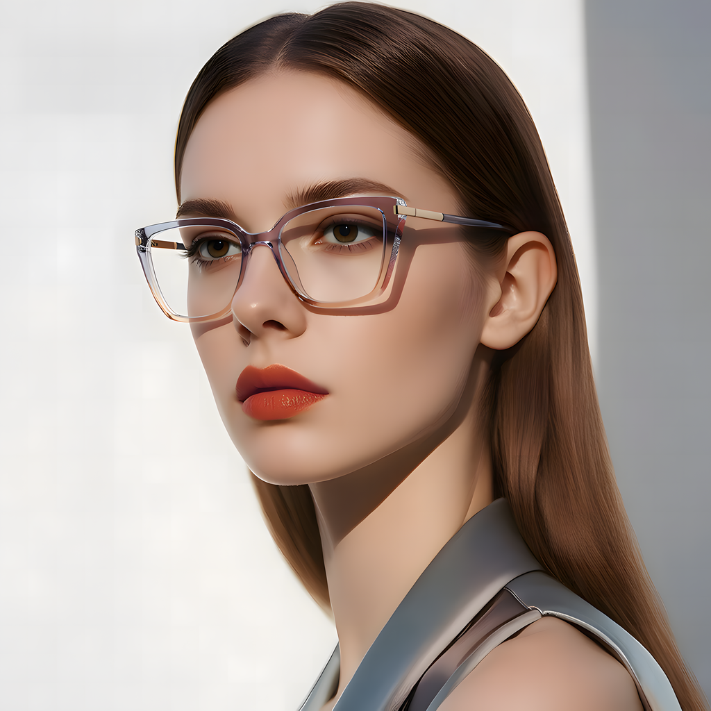 Women's TR90 Large Frame Glasses