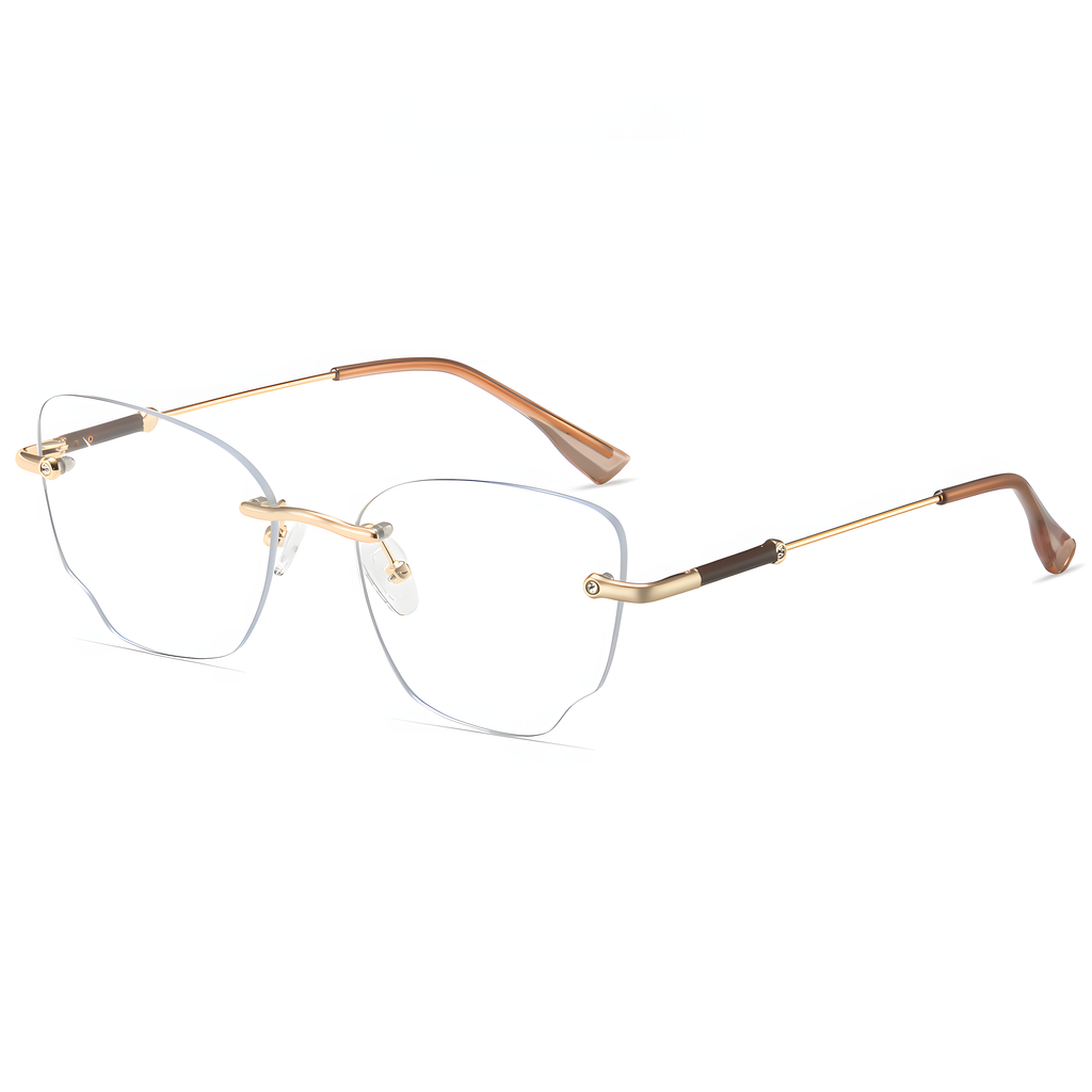 Women's Rimless Retro Glasses Frames