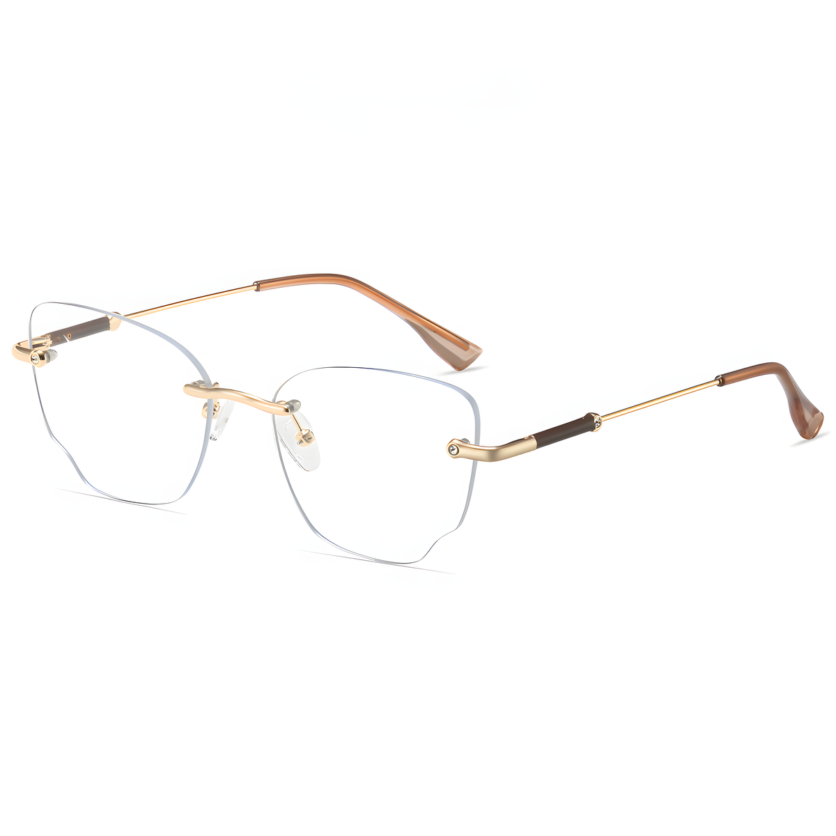 Women's Rimless Retro Glasses Frames