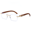 Men's Metal Rimless Glasses Frames