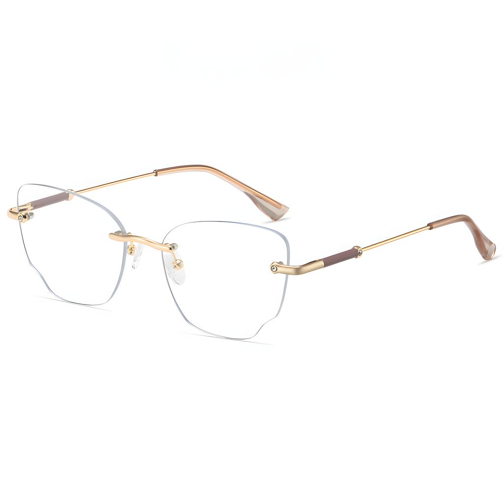 Women's Rimless Retro Glasses Frames