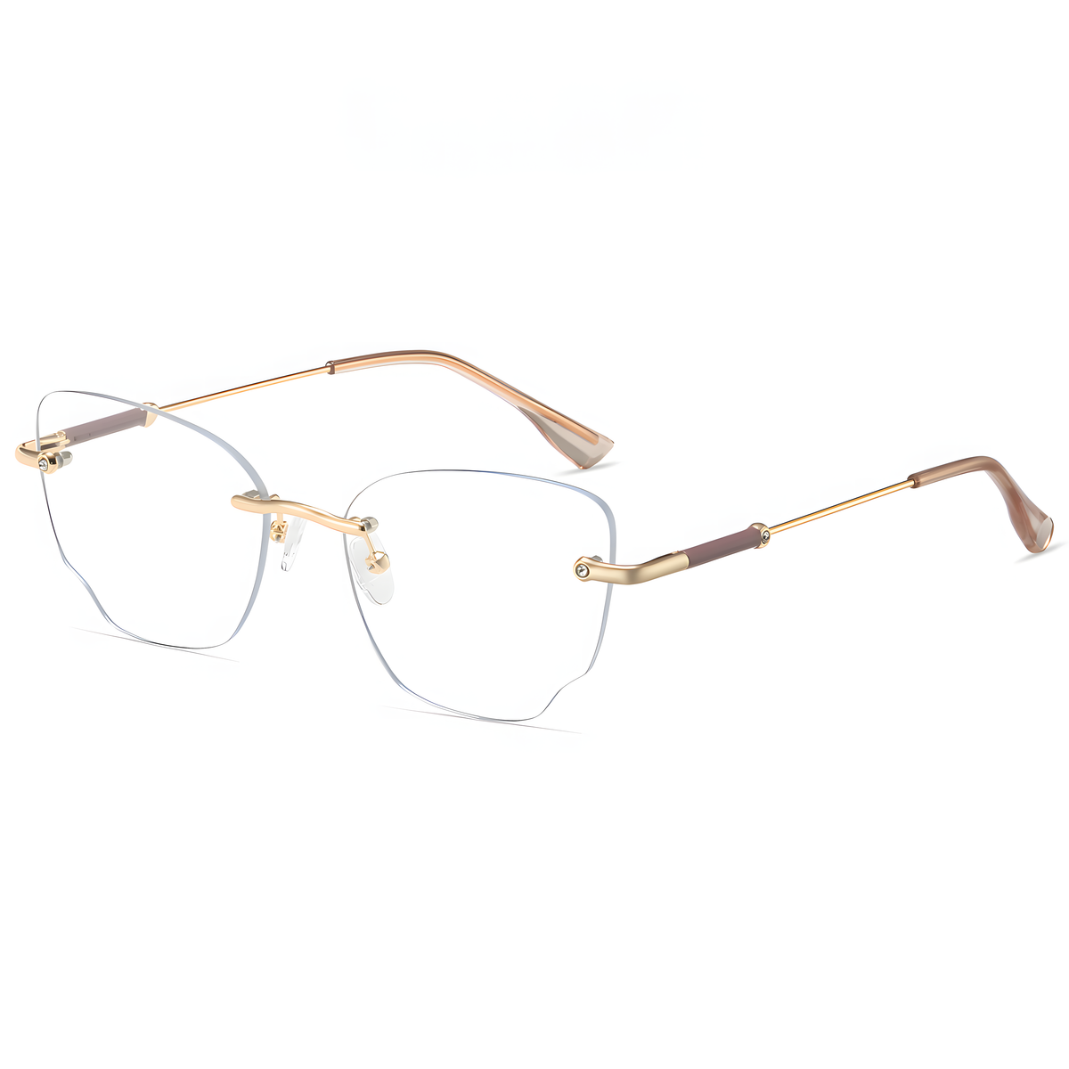 Women's Rimless Retro Glasses Frames