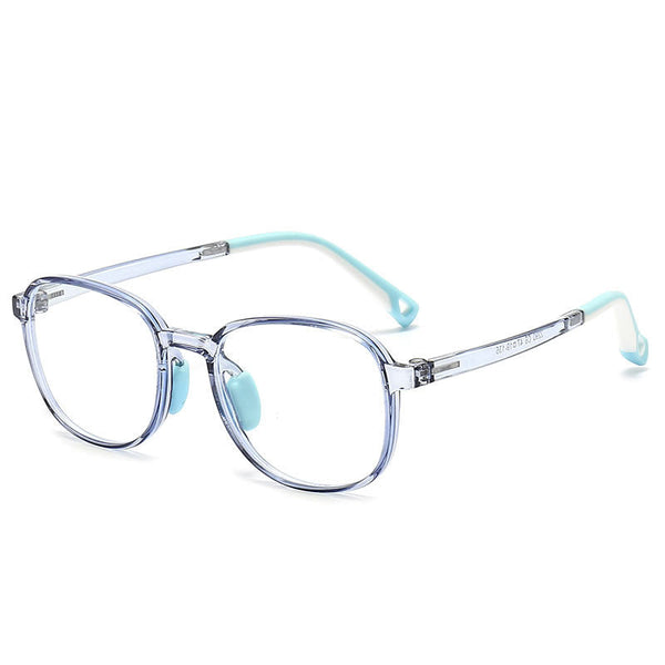 Kids Blue Light Round Glasses – Large Flexible TR90 Frame for Children |   IRISHARP