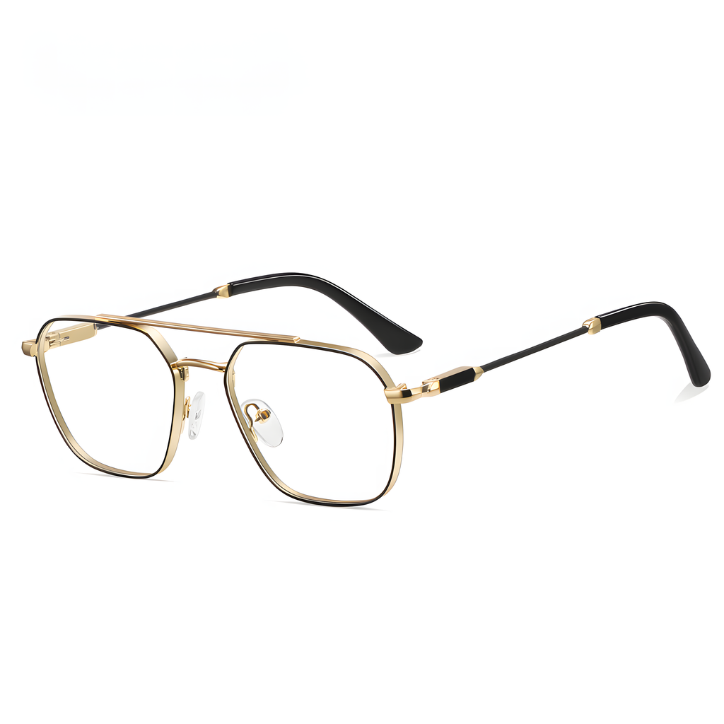 Unisex Metal Full-Rim Prescription Glasses Frames