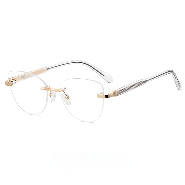 Women's Rimless Prescription Eyeglass Frames