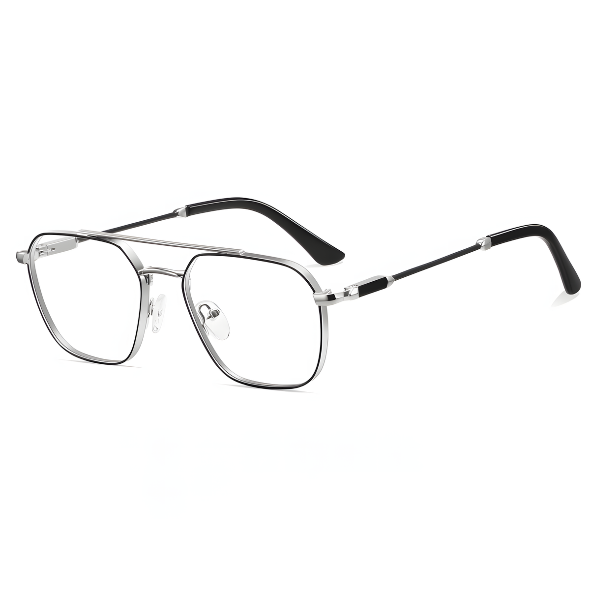 Unisex Metal Full-Rim Prescription Glasses Frames