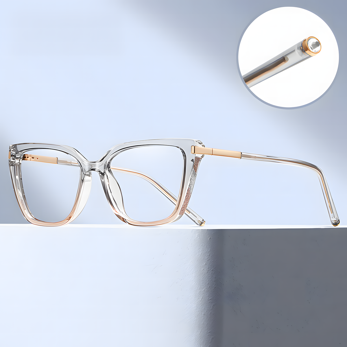 Women's TR90 Large Frame Glasses
