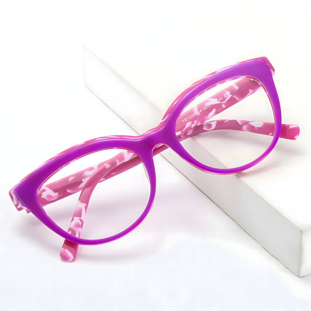 Women's Cat-Eye Two-Tone Glasses Frames
