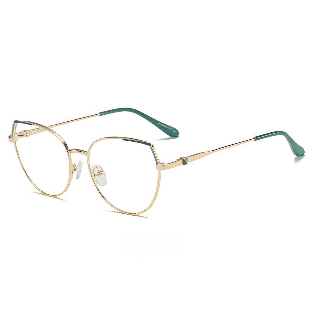 Women's Metal Cat-Eye Glasses Frames
