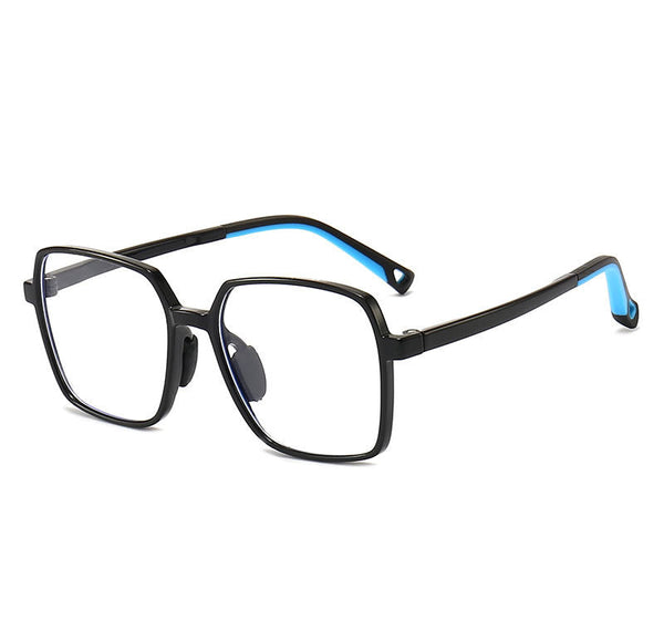 Kids Blue Light Glasses - Geometric Oversized Polygon Frame for Ages 6-12 |   IRISHARP