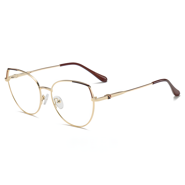 Women's Metal Cat-Eye Glasses Frames