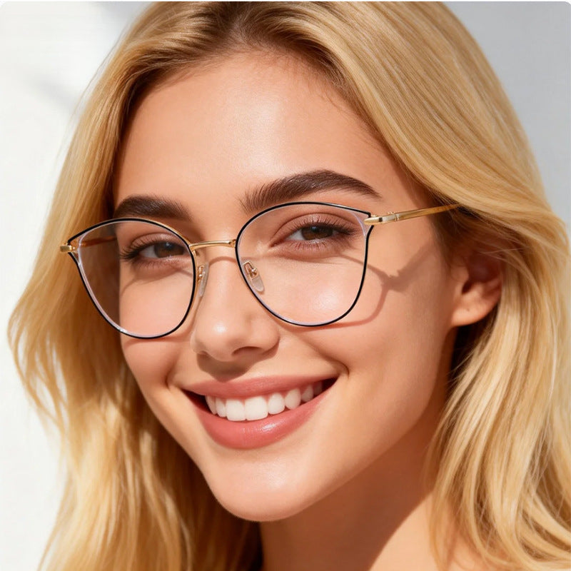 Women's Metal Vintage Round Glasses |   Simplicity Style Retro Frame |   IRISHARP
