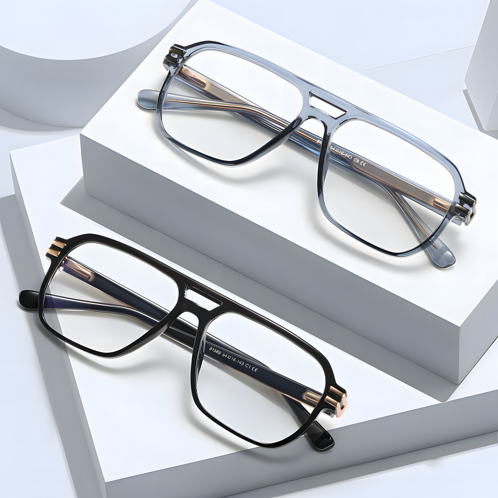 Men's TR90 Double Bridge Eyeglass Frames