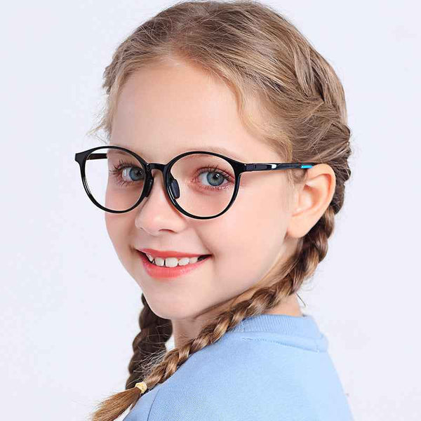Kids Round TR90 Student Glasses – Flexible School Frame for Children Ages 6-14 |   IRISHARP