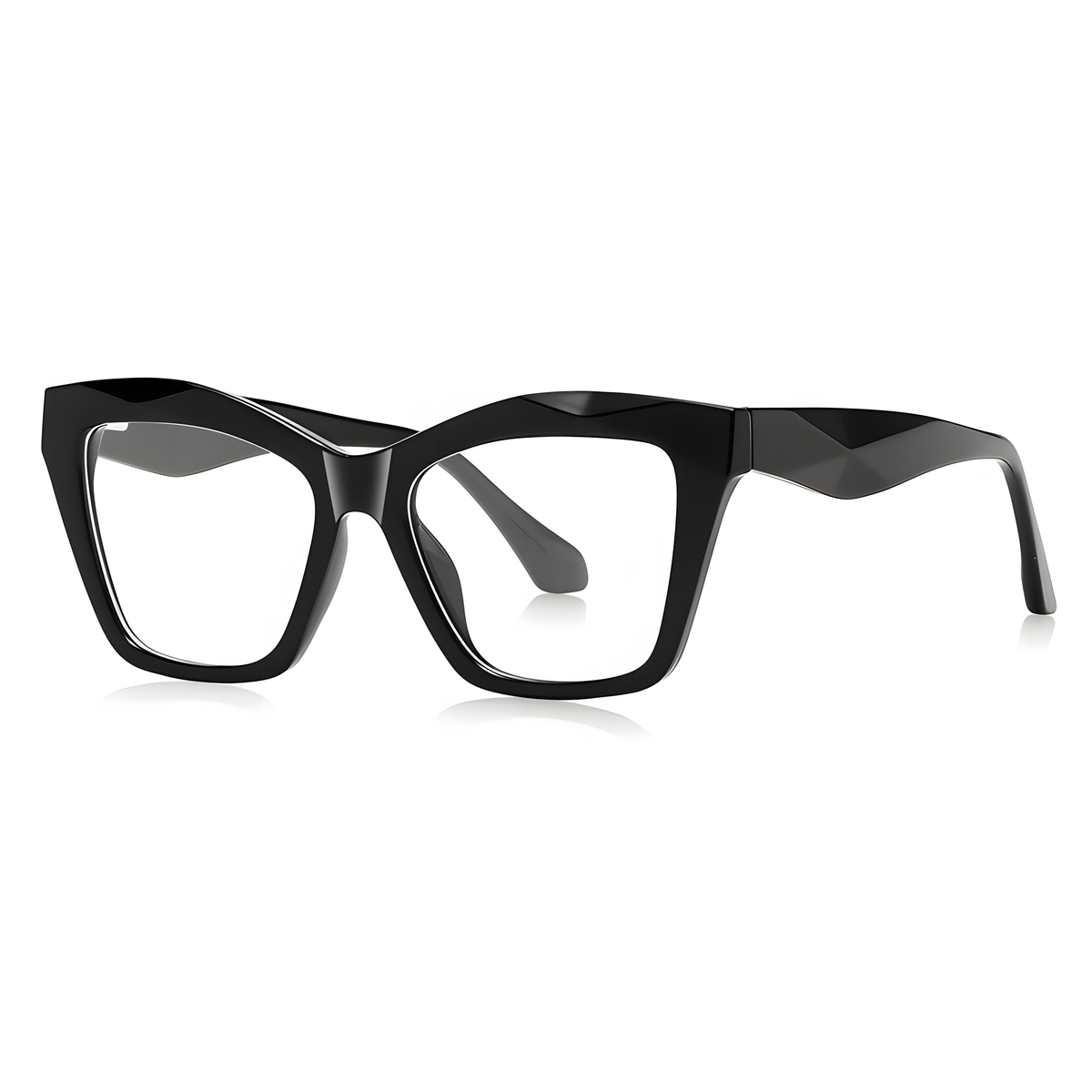 Women's TR90 Cat-Eye Large Frame Eyeglasses