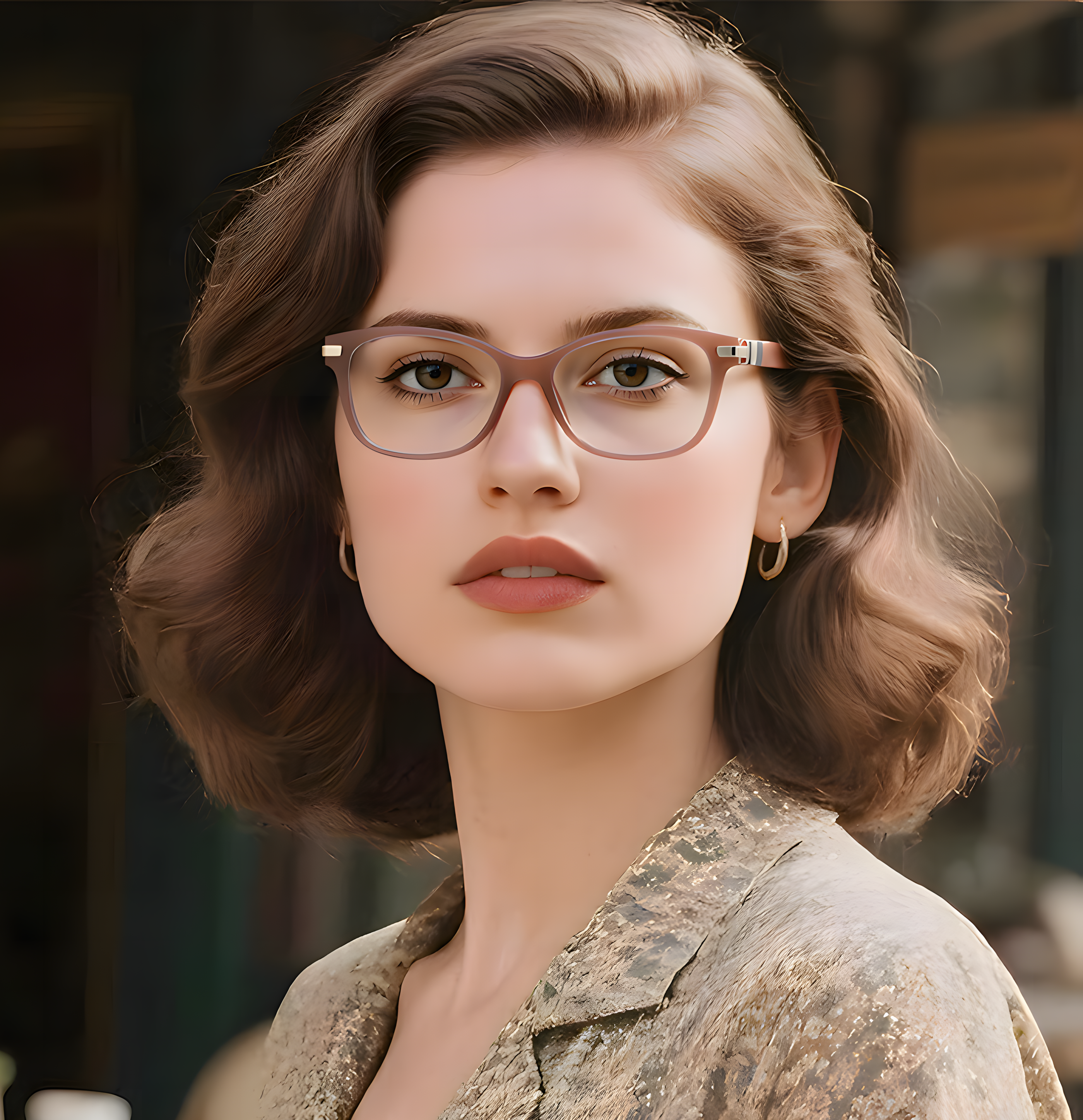 Women's TR90 Square Glasses Frames Secondary image