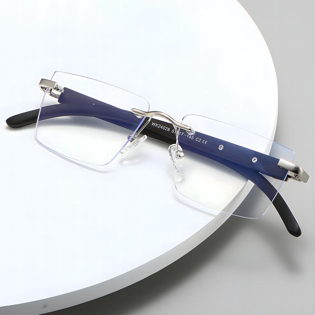 Men's Metal Rimless Glasses Frames