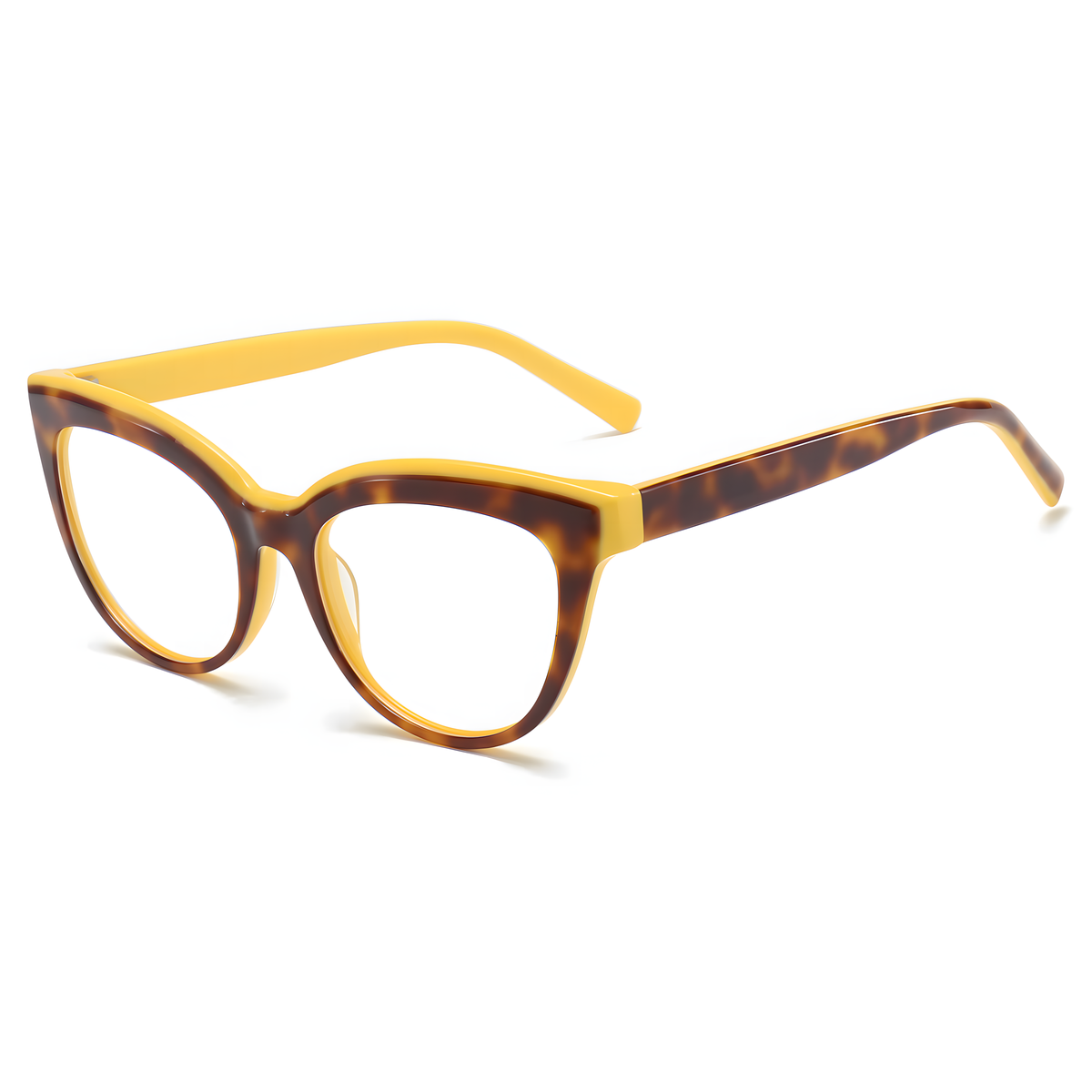 Women's Cat-Eye Two-Tone Glasses Frames
