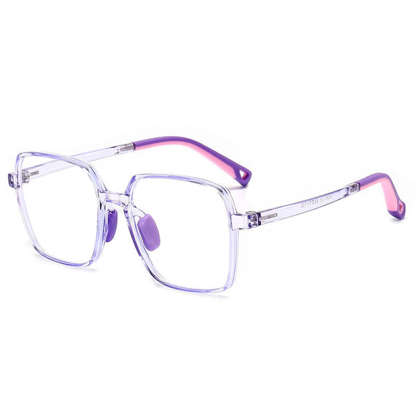 Kids Blue Light Glasses - Geometric Oversized Polygon Frame for Ages 6-12 |   IRISHARP
