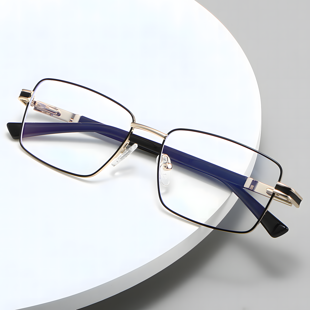 Men's Metal Square Glasses Frames