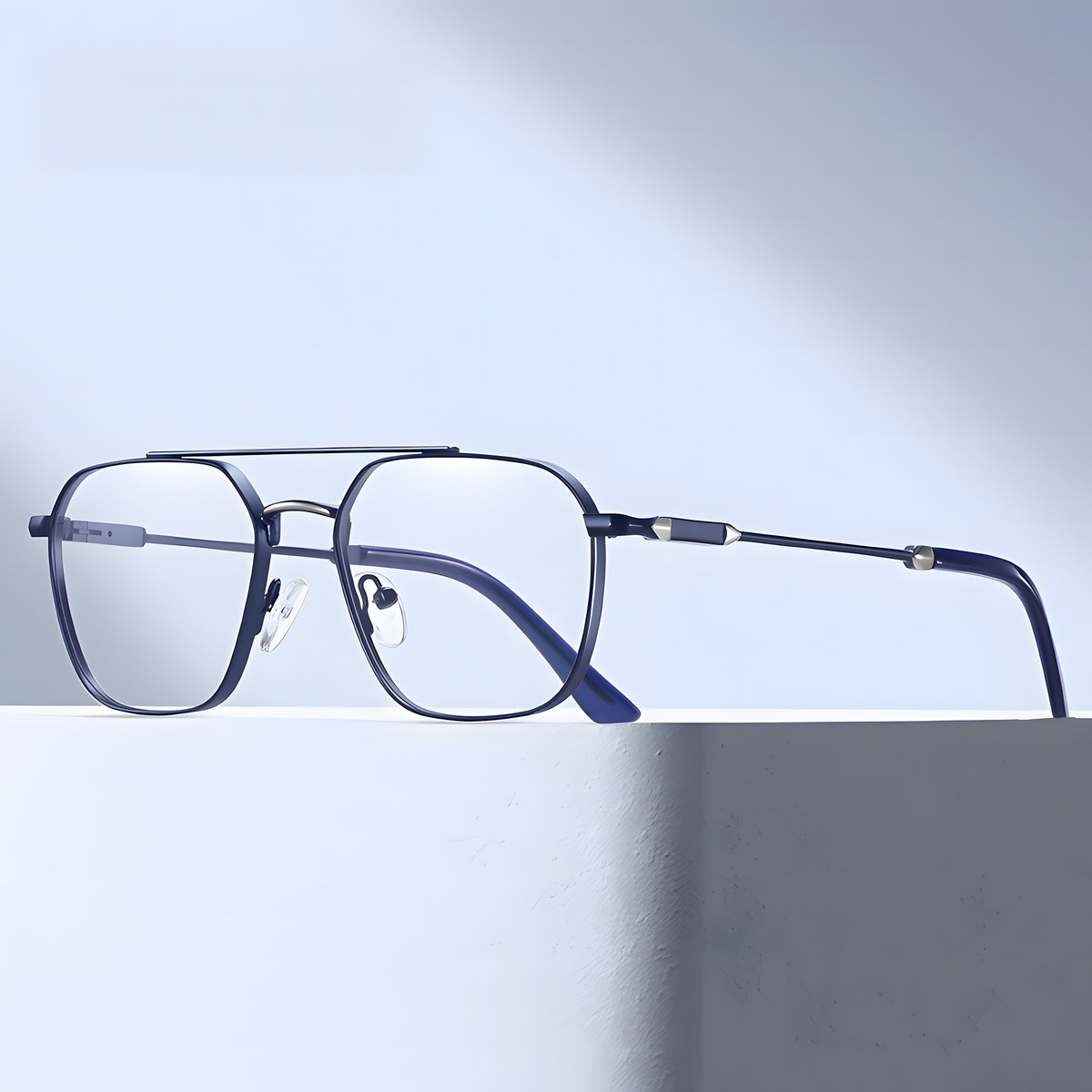 Unisex Metal Full-Rim Prescription Glasses Frames