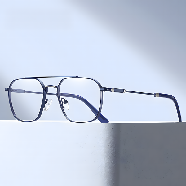 Unisex Metal Full-Rim Prescription Glasses Frames