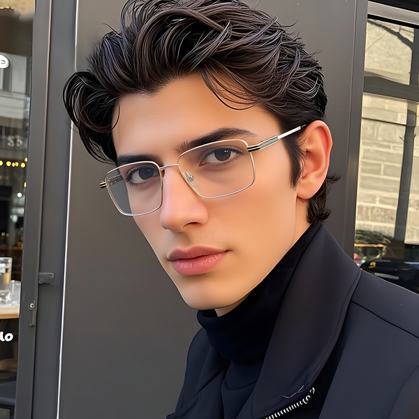 Men's Ultra-Light Metal Glasses Frames