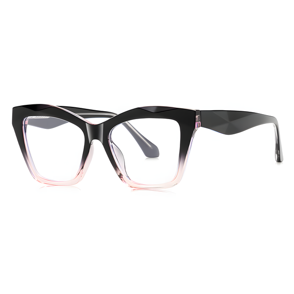Women's TR90 Cat-Eye Large Frame Eyeglasses