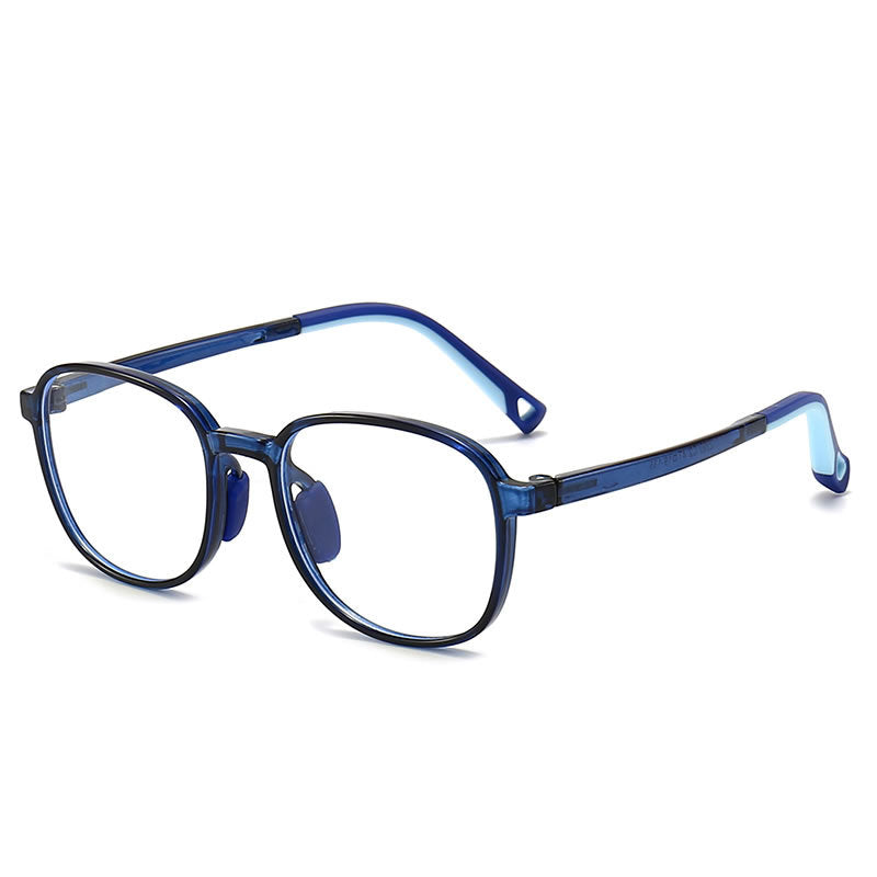 Kids Blue Light Round Glasses – Large Flexible TR90 Frame for Children |   IRISHARP
