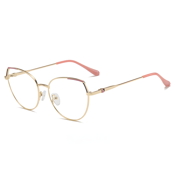 Women's Metal Cat-Eye Glasses Frames
