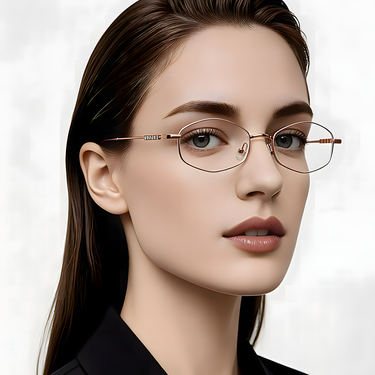 Hexagon Fashion Ultra-light Eyeglass Frames for Women