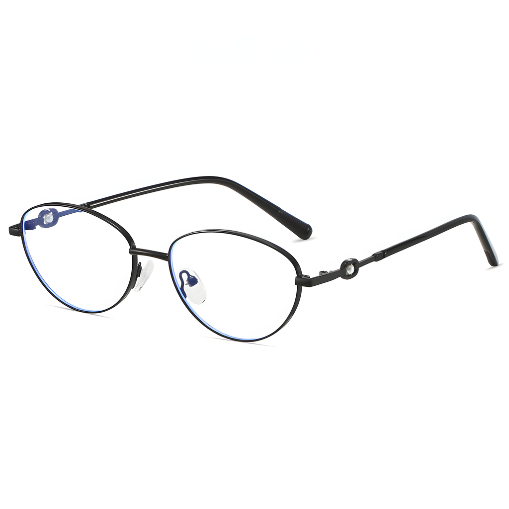 Women's Retro Metal Round Glasses Frames