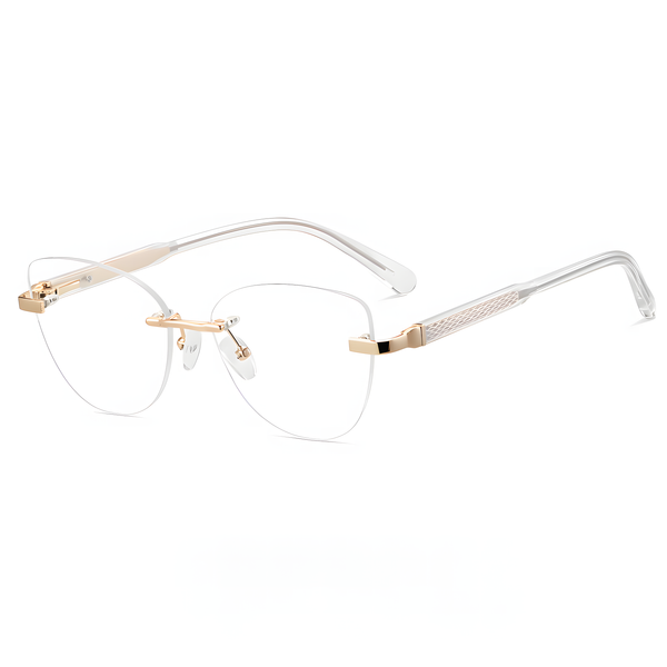 Women's Rimless Prescription Eyeglass Frames