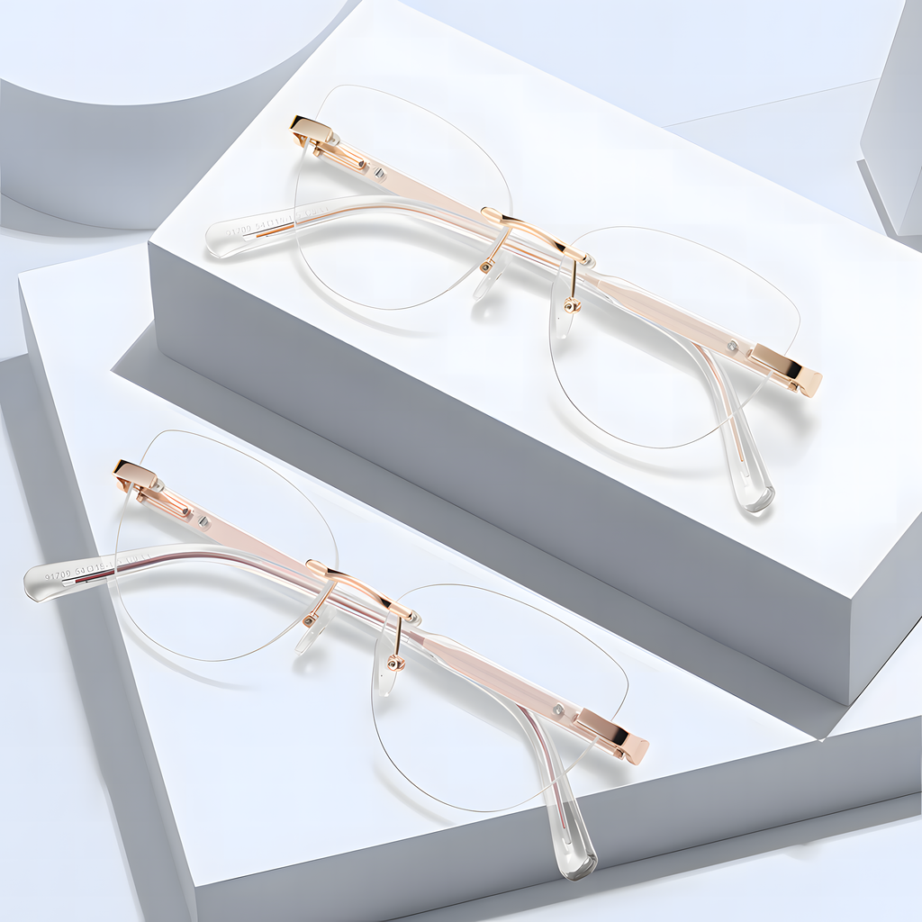 Women's Rimless Prescription Eyeglass Frames