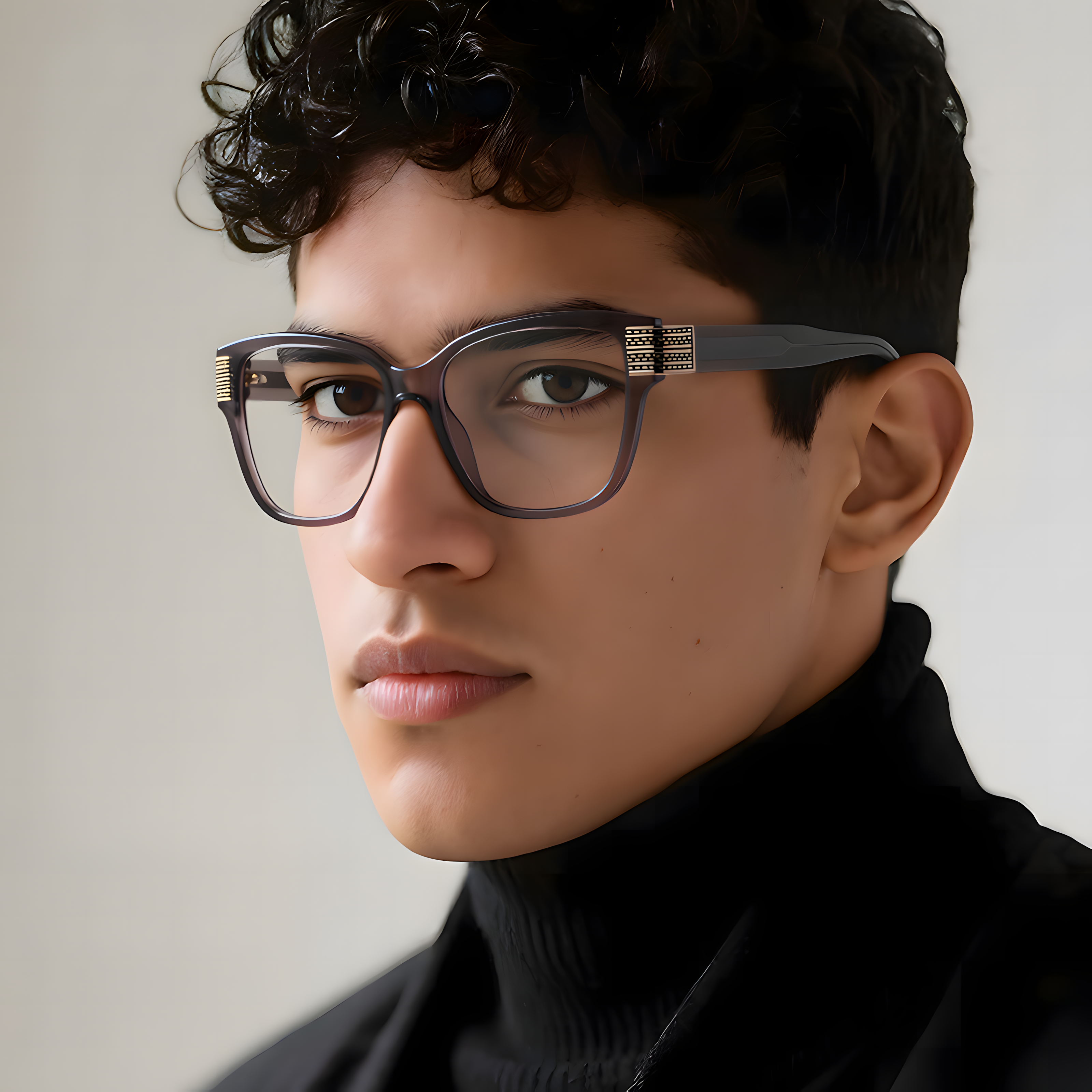 Men's TR90 Retro Prescription Glasses Frames Secondary image