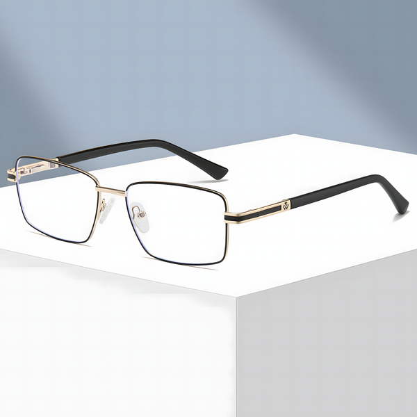 Men's Metal Square Glasses Frames